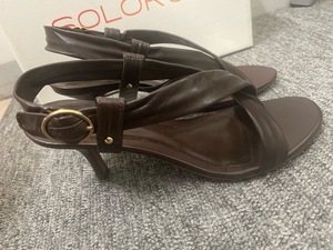 DIANA(ダイアナ)SOLORO(ソロロ) ￥１８９００/本革サンダル ☆サイズ36/ブラウン系