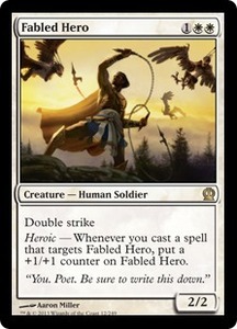 威名の英雄/Fabled Hero [THS] テーロス MTG 日本語 012 H6