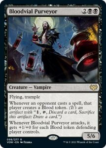 え黒 血瓶の調達者 1枚（4枚在庫s 英 良品 VOW）/Bloodvial Purveyor（MTG /イニストラード：真紅の契り/Innistrad: Crimson Vow/）