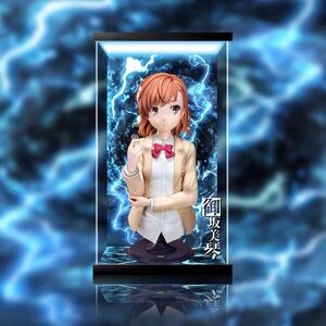 F:NEX. slope beautiful koto 1/1 scale . image certain science. super electromagnetic .T * exclusive use * figure case exhibition case LED lighting acrylic fiber storage showcase 