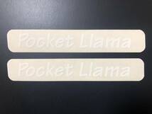 ●Bike Friday●Pocket Llama オリジナルLogoシール●2枚セット● 白文字 ●シール デカール ステッカー●_画像2