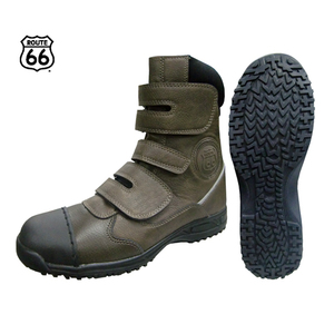 * Bick Inaba special price * FUJITE ROUTE66 over cap 3ps.@ belt safety shoes 66-20[ Brown *25.0cm] attached outside iron core. goods ., prompt decision 4480 jpy!