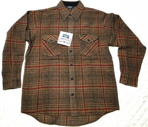 90's ワークシャツ OSHKOSH オシュコシュ XL-SIZE ウール チェック デッドストック・送料込