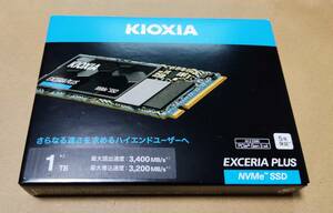 [送無][新品] KIOXIA (キオクシア・旧東芝メモリ) 1TB NVMe SSD 国産BiCS FLASH搭載 EXCERIA PLUS SSD-CK1.0N3/N
