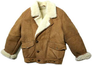  excellent level!* Turkey made thick sheep leather mouton jacket / coat *M size corresponding ( height 163-170 centimeter rank )