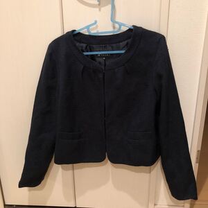 ノーカラージャケット ツイードジャケット 仕事着 上品 ジャケット 可愛い