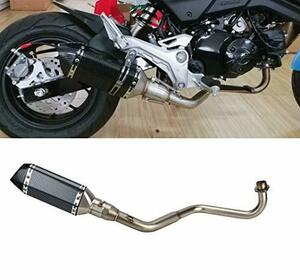 特価 バイクサイレンサー スリップオンマフラー Grom Msx125 2013-2020 エキゾーストパイプ カーボンステッカー