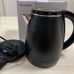 【アフタヌーンティー】電気ケトル 0.8L ブラック ★新品★電気ポット