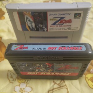 【動作確認済】バンダイ 機動戦士Zガンダム ファミコン&スーパーファミコン版