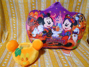 ♪ディズニー新品タグ付き東京ディズニーランドハロウィン2015ミッキーマウス＆ミニーマウスクッション＆ハロウィン2006ホルダー