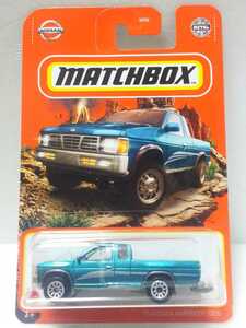 '95 日産ハードボディ D21/ターコイズ系/マッチボックス/Matchbox/1995 Nissan Hardbody/カード