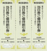 おまけ付★東武鉄道株主★東武動物公園★特別入園券＋ライドパスご優待割引券★各3枚セット★即決_画像2