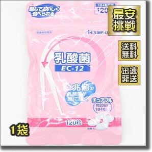 乳酸菌 EC-12 チュアブル 120粒×1袋 サプリ 腸内環境 善玉菌 乳酸菌サプリ 腸内フローラ Hisamitsu 久光製薬