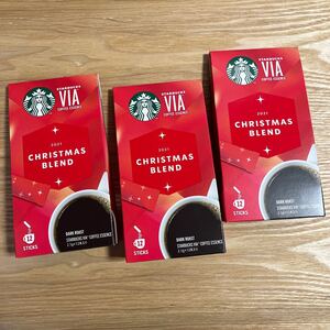 未開封 12本×3 スターバックス via スタバ ホリデー クリスマスブレンド クリスマス インスタントコーヒー ヴィア