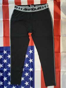 新品未使用品　made in USA UNDER ARMOUR COMPRESSION heat gear レギンス　ブラック　xlarge