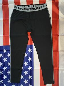  new goods unused goods made in USA UNDER ARMOUR COMPRESSION heat gear leggings black xlarge