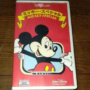  Disney Mickey специальный все 4 рассказ японский язык дуть . изменение версия Bandai 1987 год VHS редкий 
