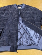 激レア☆【00s pelle pelle】Cadillac ESCALADE刺繍 ボンバージャケット ブラック XL ペレペレ pellepelle キャデラック エスカレード_画像6