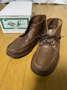 【RUSSELL MOCCASIN】レザーチャッカブーツ 200-7 8.5 E ラッセルモカシン