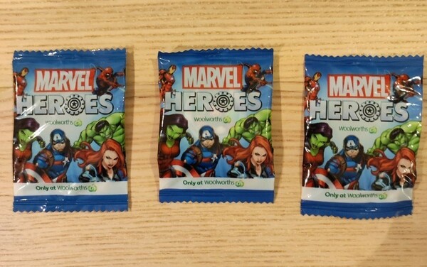 マーベルヒーローズ　ディスク　未開封　オーストラリア　MARVEL HEROS Woolworths