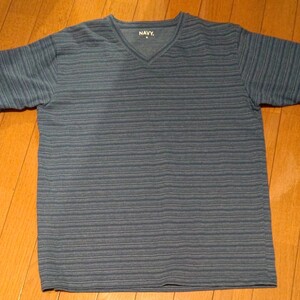 ブルー色半袖Tシャツ