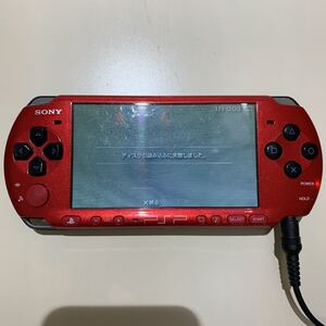 【ジャンク】PSP 3000 レッド 本体のみ 部品取り 修理用