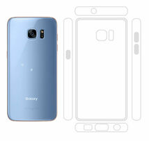 Galaxy S7 edge 透明 ソフト TPU ケース_画像1