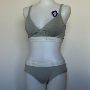 [M] Champion Champion G R spoiler bla set sports bra ja-+ shorts 0592Ex. sweat speed .kashu cool cup attaching gray 