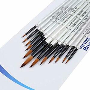 新品XA鋭い12本入り 画筆BO-28セット ペイントブラシ 水彩筆 油絵筆 用筆 画筆 (鋭)