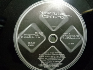 THE ASTROTRAX TEAM/LOSING CONTROL/3996