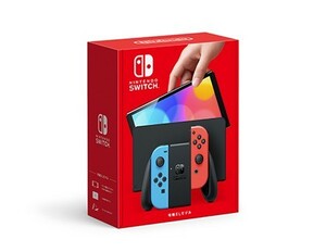 Nintendo Switch 有機ELモデル カスタマイズ（ネオンブルー/レッド）