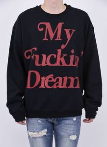 M エム big logo sweatshirt My Fuckin' Dream 黒 サイズL スウェット ビッグシルエット