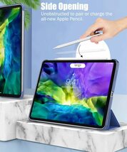 #PMXB iPad Pro 11 ケース カバー 2020モデル 第2世代 半透明 apple pencil2ペアリング ワイヤレス充電 オートスリープ機能 高級PUレザー_画像2