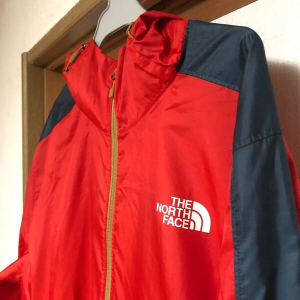 美品 THE NORTH FACE ノースフェイス アノラックパーカー レッド サイズL
