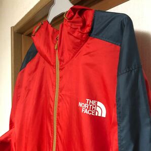 美品　THE NORTH FACE ノースフェイス アノラックパーカー レッド サイズL 