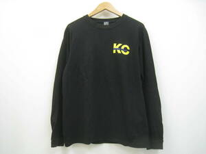 KINASHICYCLE tree pear cycle KC back Logo long T long sleeve long sleeve T shirt black black size M