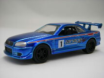 ジェイダ / R34 日産 スカイライン GT-R (青) ルース Jada Toys_画像1