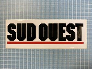 ★レトロなヨーロッパのステッカー★H761★車・バイク・スーツケース・コレクション等に★広告SUDQUESTアンティークビンテージフランス