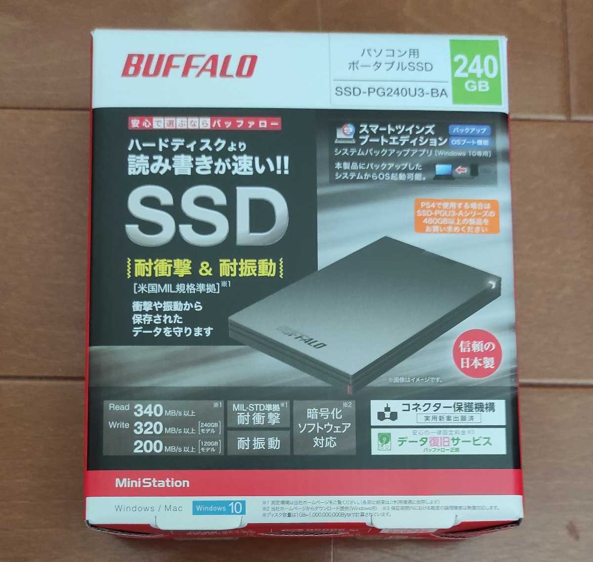 11560円 ギフト バッファロー SSD 外付け 500GB USB3.2Gen2 1000MB S ポータブル コンパクト