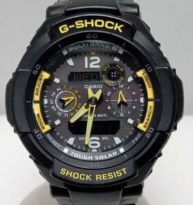 ジャンク 【可動品】CASIO カシオ G‐SHOCK ジーショック GW-3500B-1AJF デジアナ メンズ 電波ソーラー 腕時計 針が時刻とズレ有り