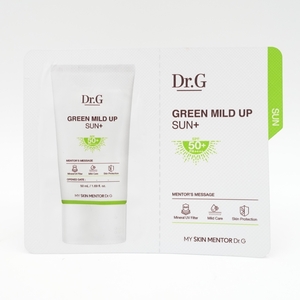 未使用/Dr.G Green Mild Up Sun+/SPF 50+ PA++++/ドクタージー グリーン マイルド アップ サン 日焼け止め/試供品/2ml/敏感肌 対応/3819
