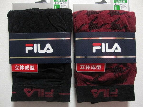 *送料無料*新品*Ｌ*FILA*ボクサーパンツ２枚④*立体成型*フィラ*