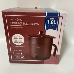 サラリクック 小型電気鍋 レッド RS-E1495-R 【未使用】r3