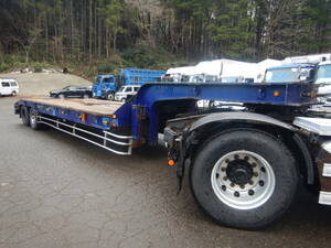 [CH20192] Tokyu single discount -ply tore8 wheel semi trailer heavy equipment out-of-service car trailer width 249cm valid length 665cm loading 19.7t tax included!