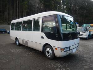 【CH20243】Mitsubishi Rosa 29 personlong 走行14万km Vehicle inspectionR1992Juneまで 自動ドア StudlessTiresincluded Microbus Coaster