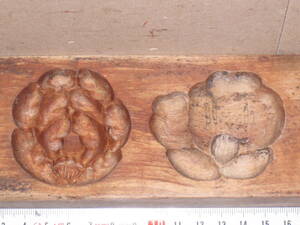菓子型#64 牡丹 椿 一枚型 和菓子 木型 物相型