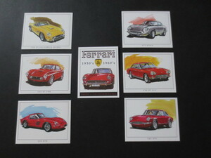  Britain made automobile card set * Ferrari - collection *FERRARI* Italy car *F40*F50*250GTO*512BB*365GTC*330GT* supercar 