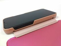 iPhone 13 mini用 鏡面 手帳型ミラーフリップケース カバー 半透明 ピンク_画像7