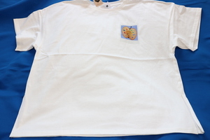 TONDABAYASHI　RAN　オフホワイト　オーバーサイズ　Tシャツ　5分袖　レディース　XL　リンゴ　とんだばやし　GU　新品 未使用　