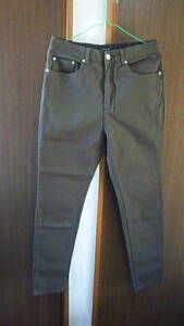 メンズ　ストレッチパンツ　ズボン　サイズ2　Mサイズくらい　グリーンカーキ　中古　良品